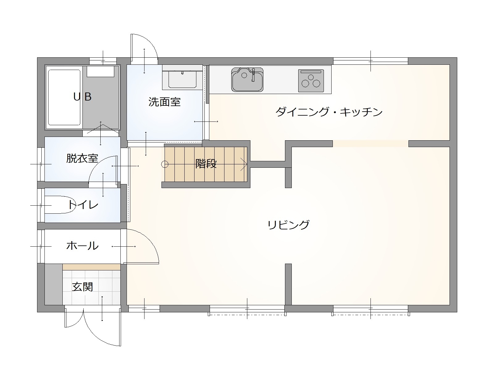 リフォーム済の快適空間！山口市小郡新町1丁目18-15の中古住宅物件の画像2