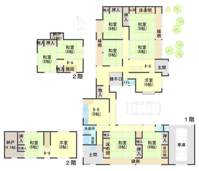 菜園と果樹で楽しむ田舎生活！丹波市氷上町新郷の2階建物件の画像2