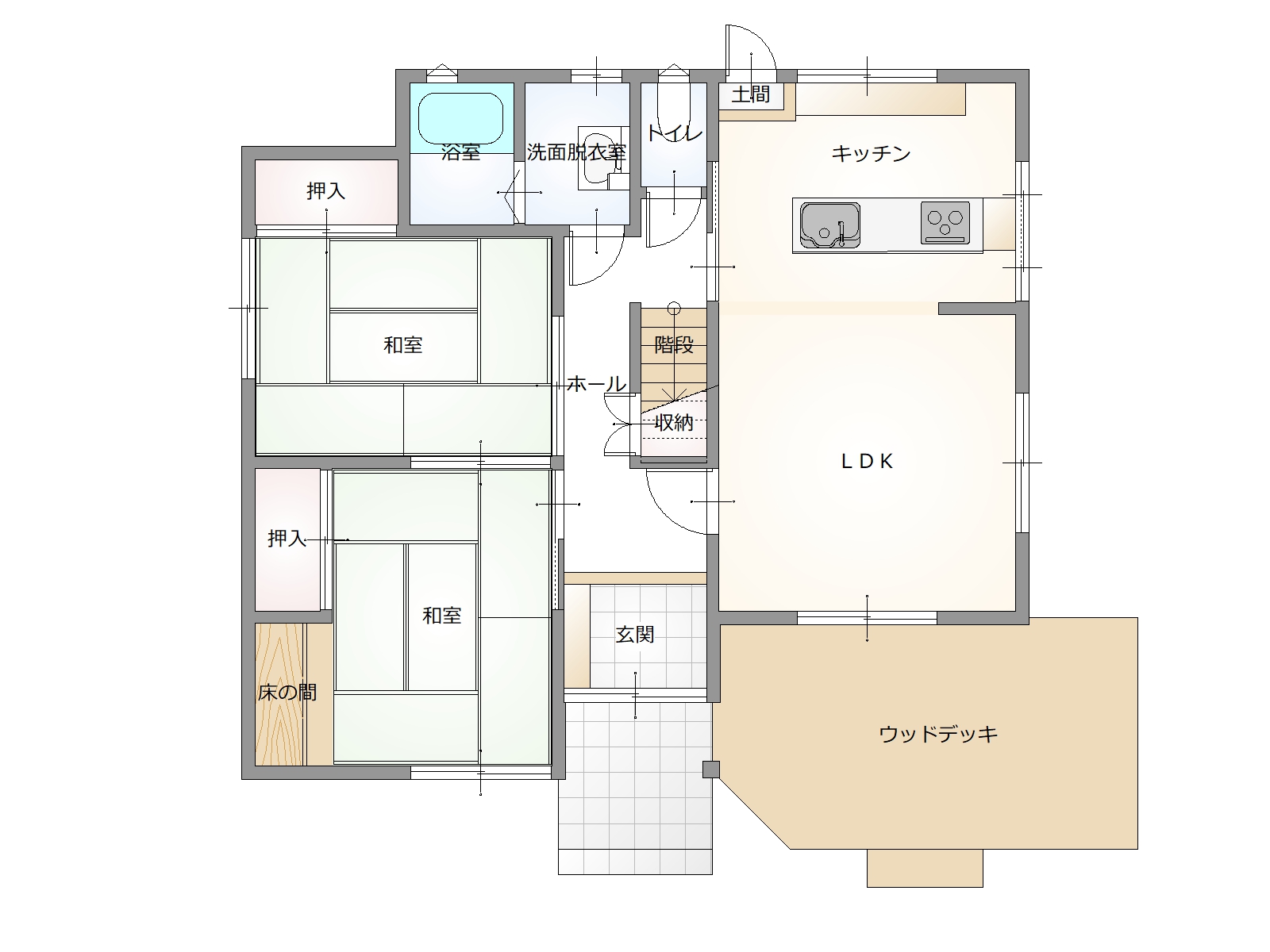 車通り少なく静かな環境！山口市大内矢田南5丁目18-5の中古住宅物件の画像2