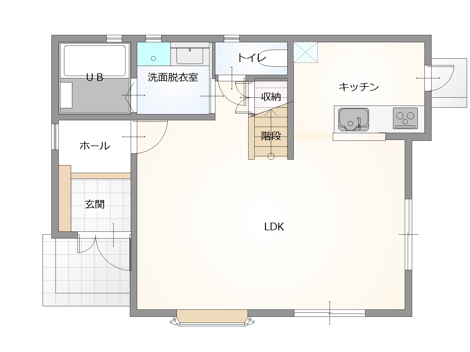 閑静な住宅街で広々LDK！山口市吉敷佐畑５丁目3-15の中古住宅物件の画像2