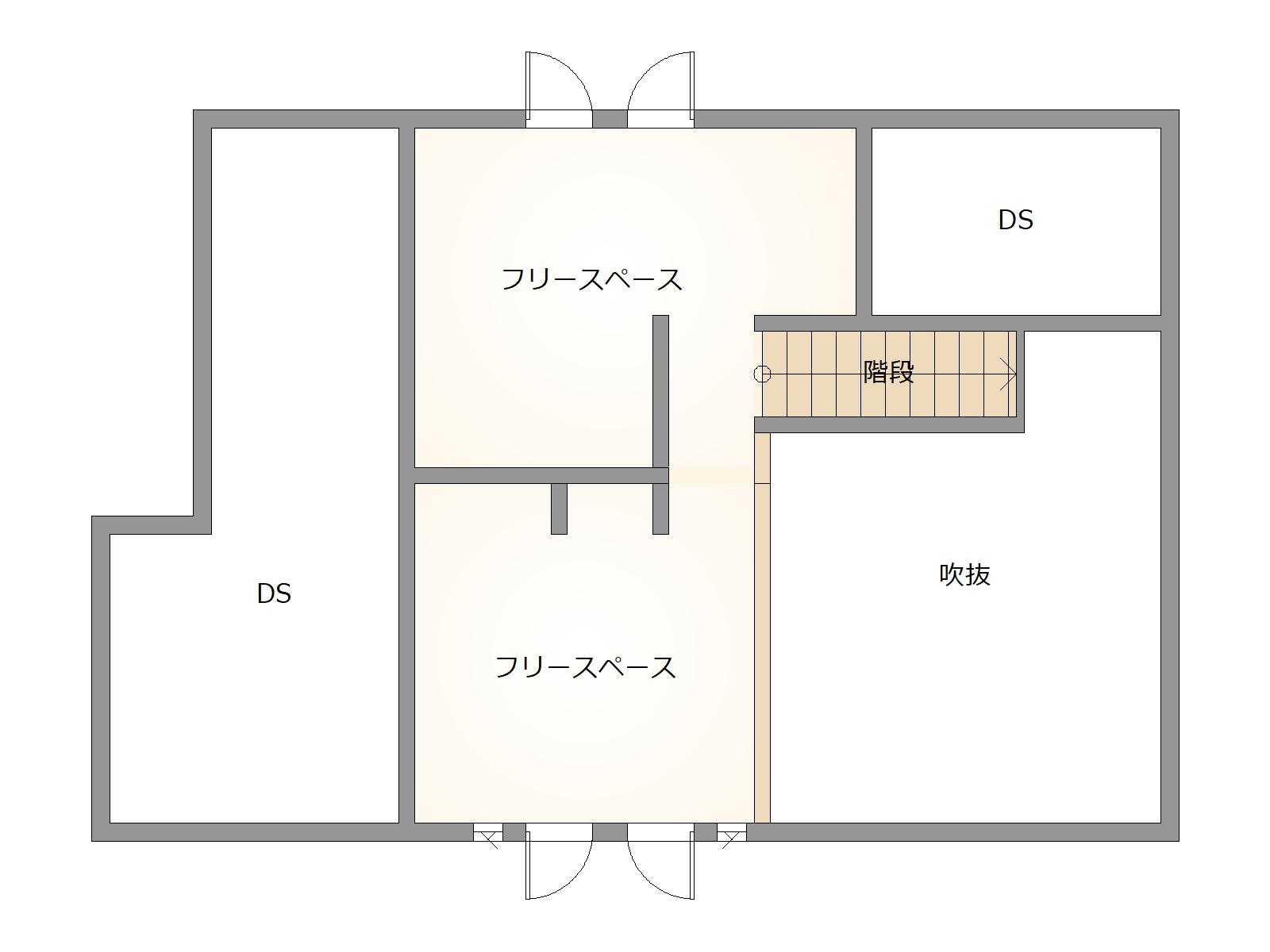 日当たりのいい南向き！山口市朝倉町12-15の中古住宅物件の画像4