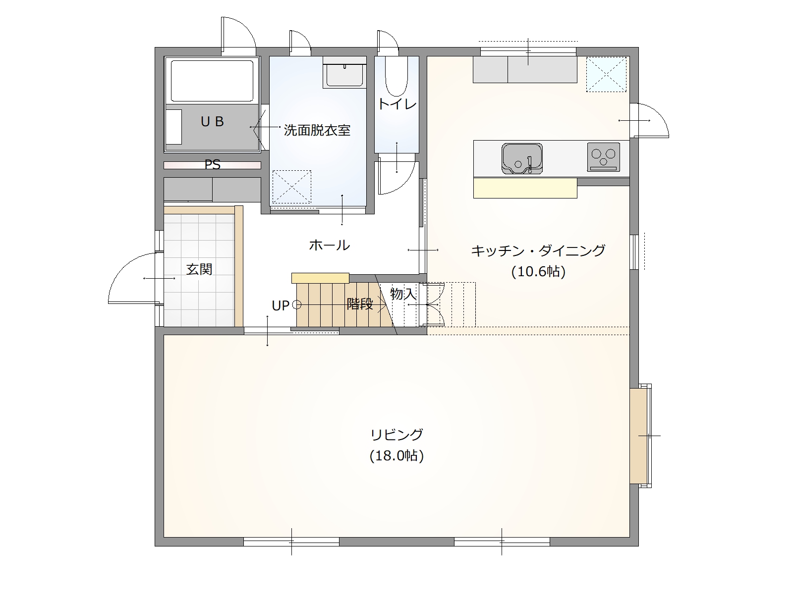閑静な住宅街！美祢市大嶺町東分来福台の中古住宅物件の画像4