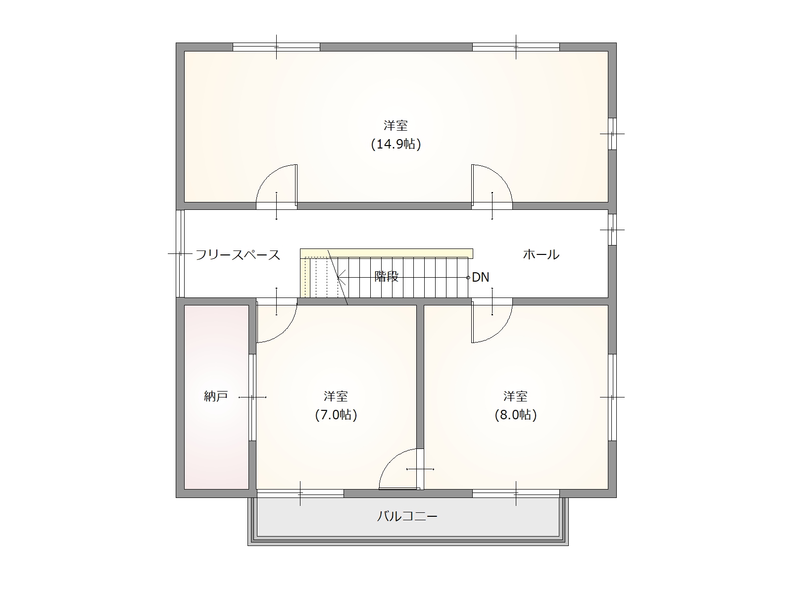 閑静な住宅街！美祢市大嶺町東分来福台の中古住宅物件の画像5