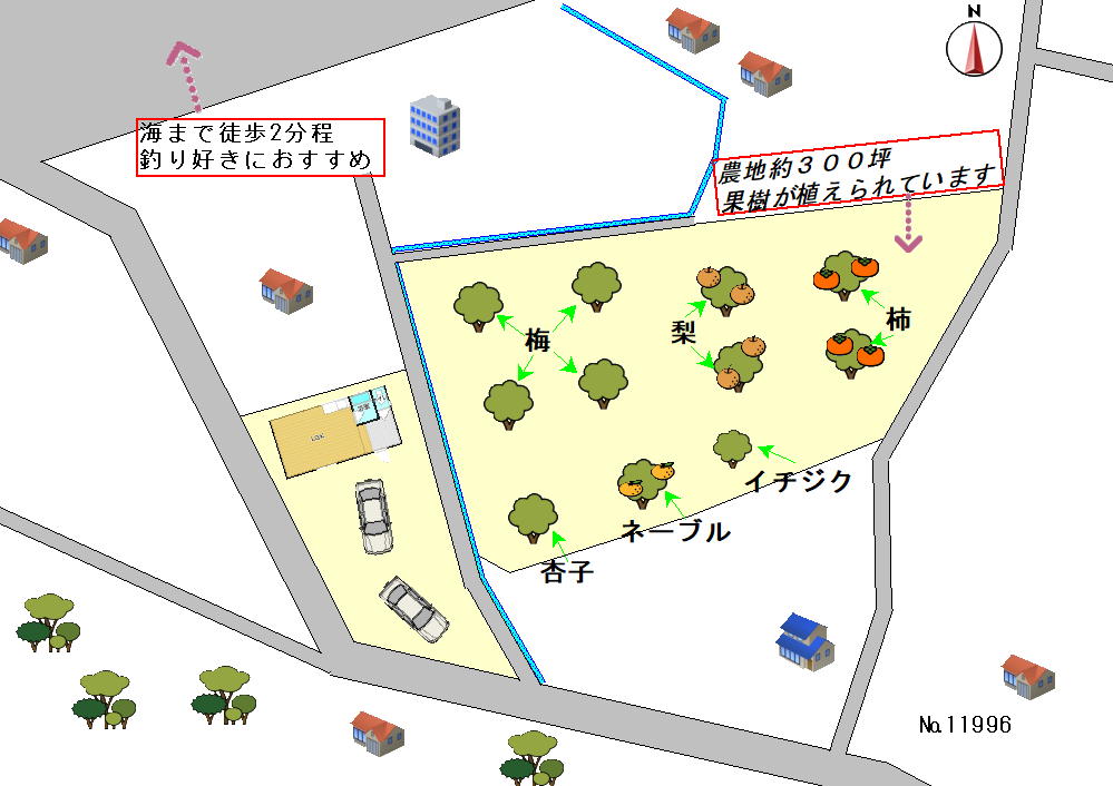 海・山自然に囲まれた環境で釣りや果樹菜園可！和歌山市大川の物件の画像14